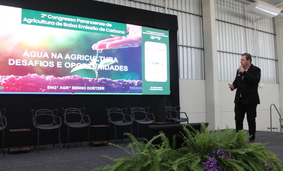 Seab apresenta Programa Irriga Paraná em evento sobre agricultura de baixo carbono