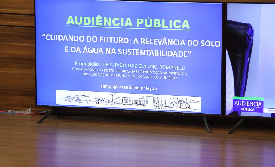 Em audiência pública, Seagri reforça incentivo à gestão sustentável do solo e da água