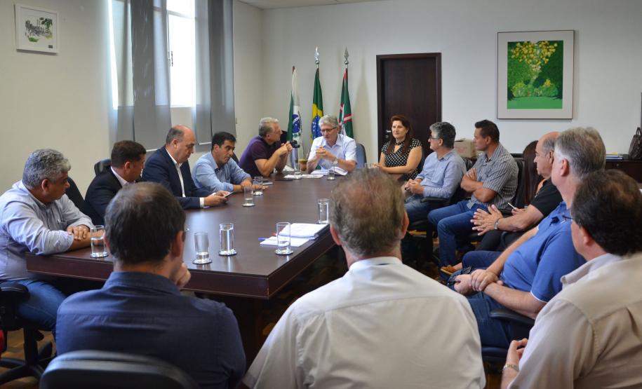 reunião do secretário da Agricultura com representantes dos consórcios intermunicipais para retomada do programa Patrulhas Rurais