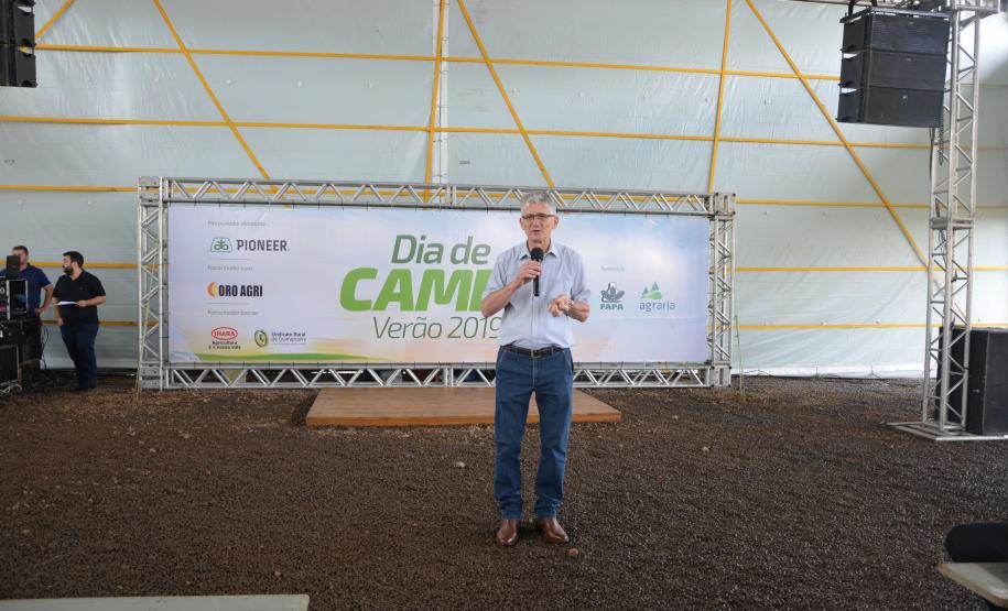 Secretário Norberto Ortigara participa de Dia de Campo promovido pela Cooperativa Agrária, de Guarapuava