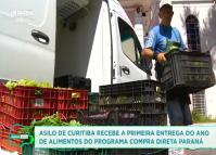 Asilo de Curitiba recebe a primeira entrega do ano de alimentos do Programa Compra Direta Paraná