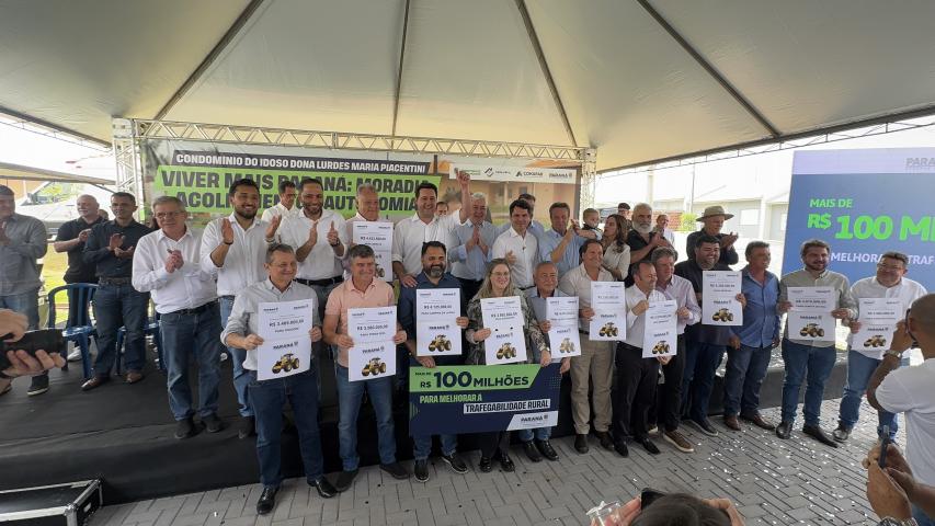 Evento em Campo Mourão marca inauguração de Condomínio do Idoso e celebração de convênios com municípios da Comcam