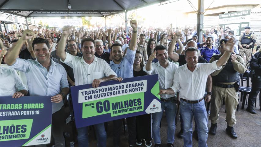  Governador anuncia quase R$ 120 milhões em investimentos para Querência do Norte 