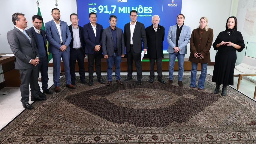 Governador Ratinho Junior confirma mais R$ 385,3 milhões em obras para 11 municípios 