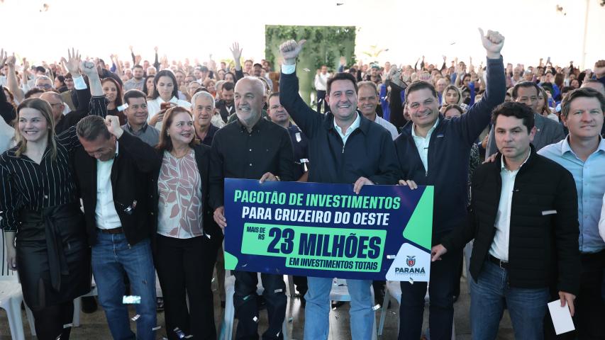 Governador anuncia investimentos de R$ 23,3 milhões para Cruzeiro do Oeste